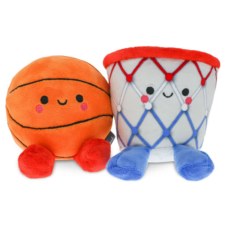 Better Together Basketball and Hoop Magnetic Plush Pair, 6" H
