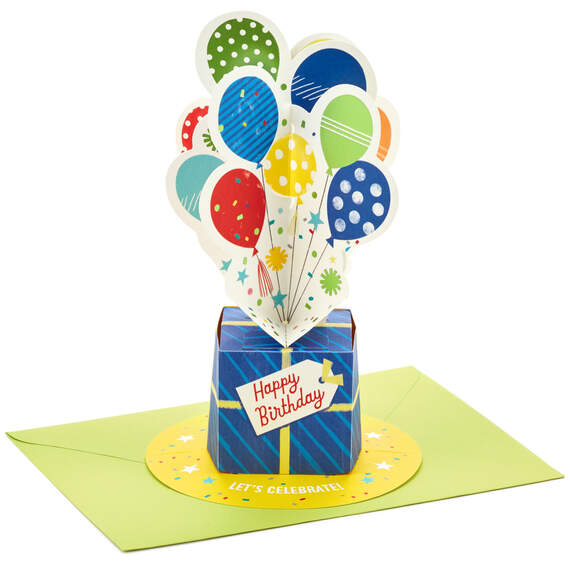 Let's Celebrate 3D Pop-Up Birthday Card