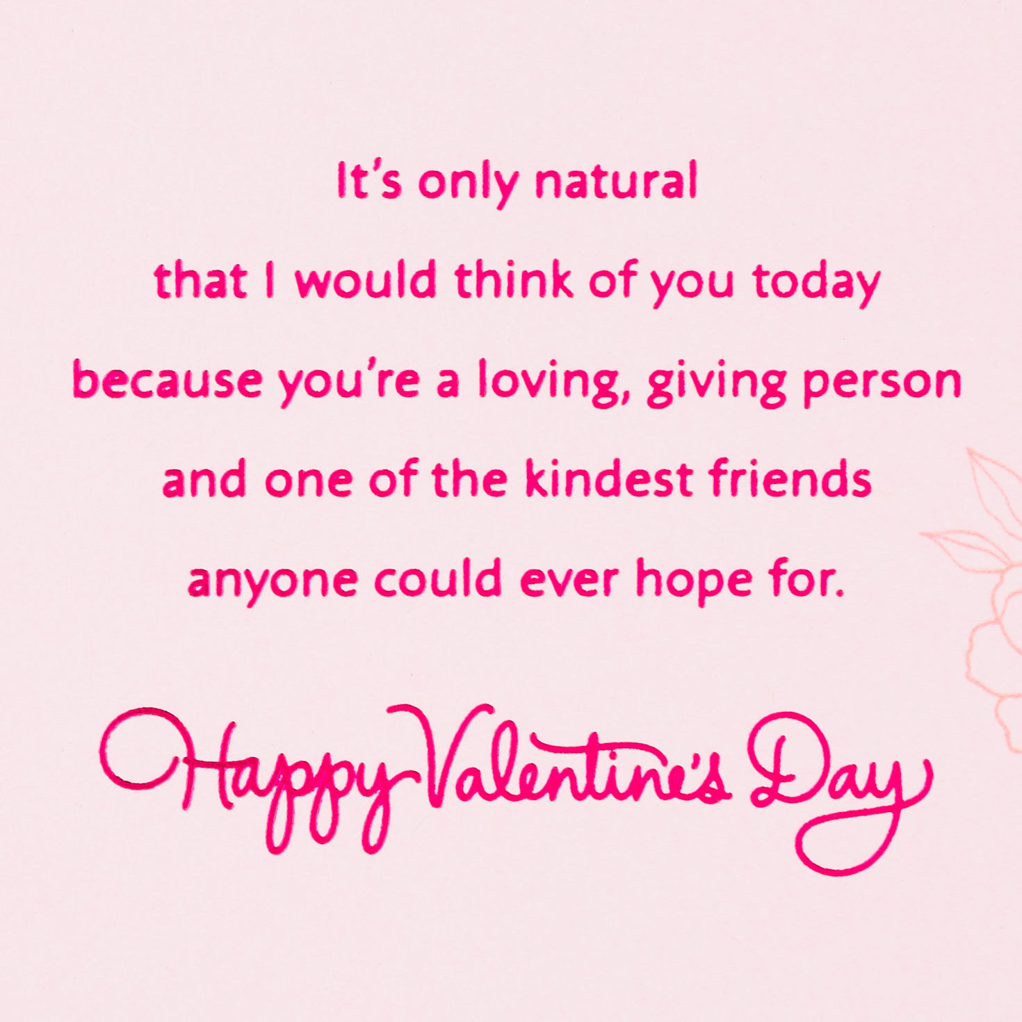 Heart and Flowers Valentine's Day Card for Friend  image number 2