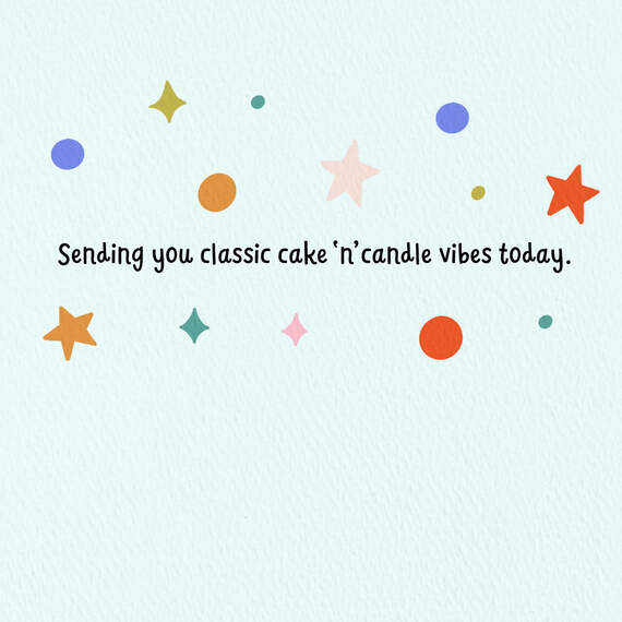 Classic Cake and Candle Vibes Birthday Card, , large image number 2