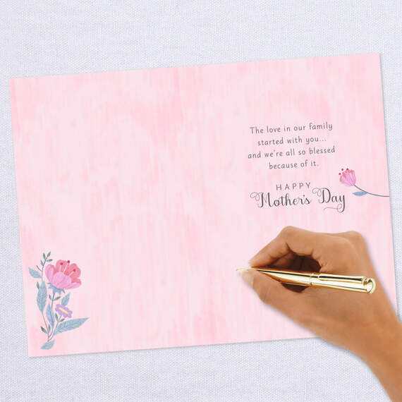 Our Family Is Blessed By Your Love Mother's Day Card for Great-Grandma, , large image number 6