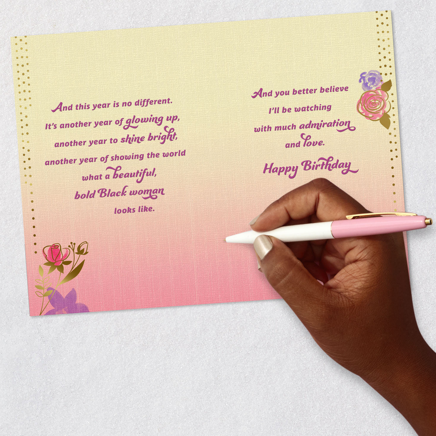 Beautiful, Bold Black Woman Birthday Card for Her for only USD 4.59 | Hallmark