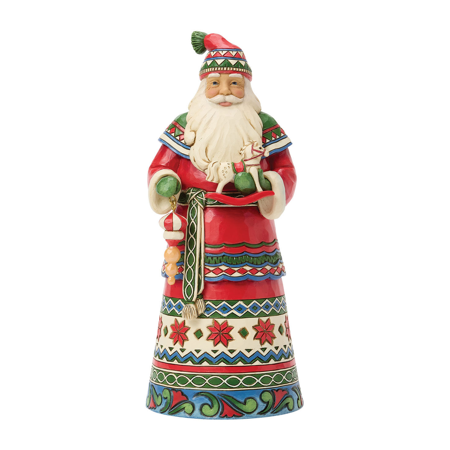 Jim Shore Heartwood Creek Christmas in the Land of Snow Santa Figurine, 8"