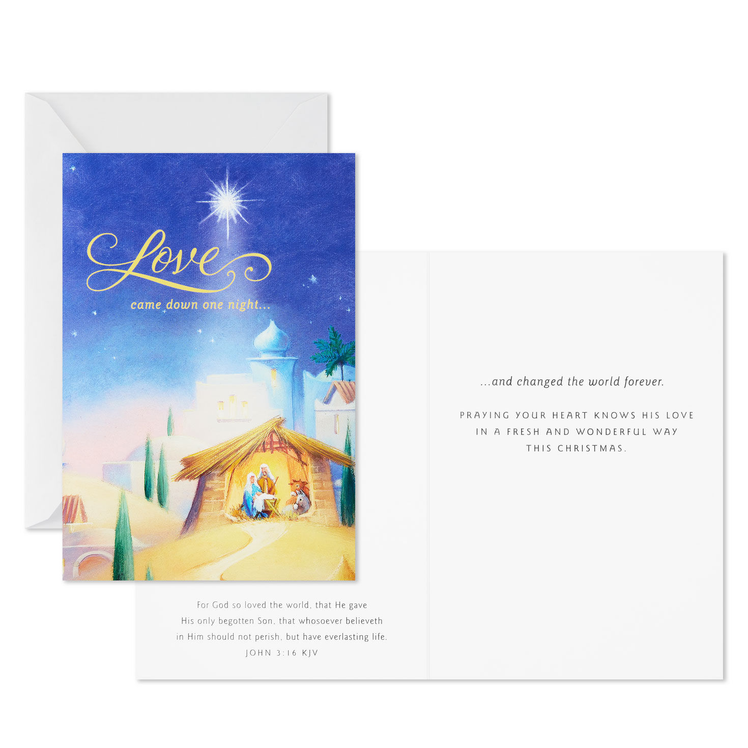 Nativity DaySpring Religious Christmas Cards Card Front with Sentiment image number 3