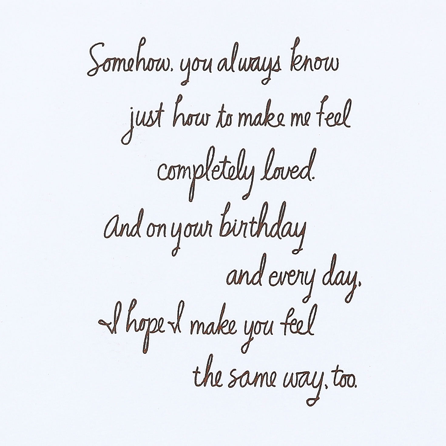 Couple Embrace Romantic Birthday Card Sentiment image number 2