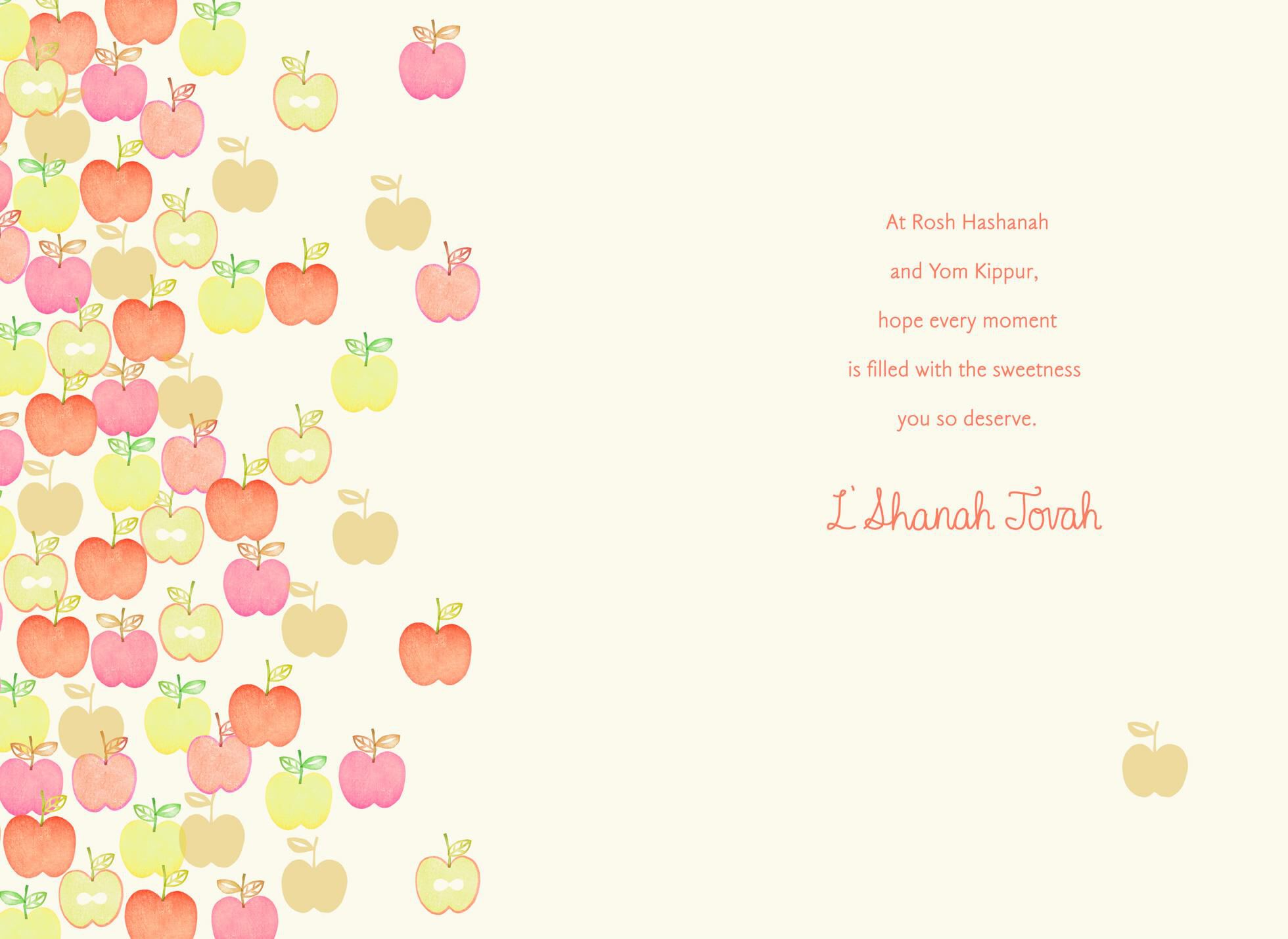 Apples and Honey Rosh Hashanah Card