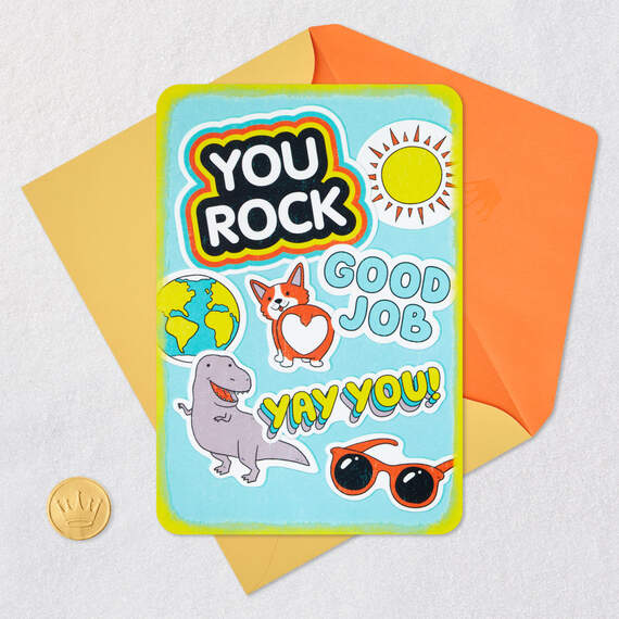 You Rule at School Congratulations Card for Kid, , large image number 5