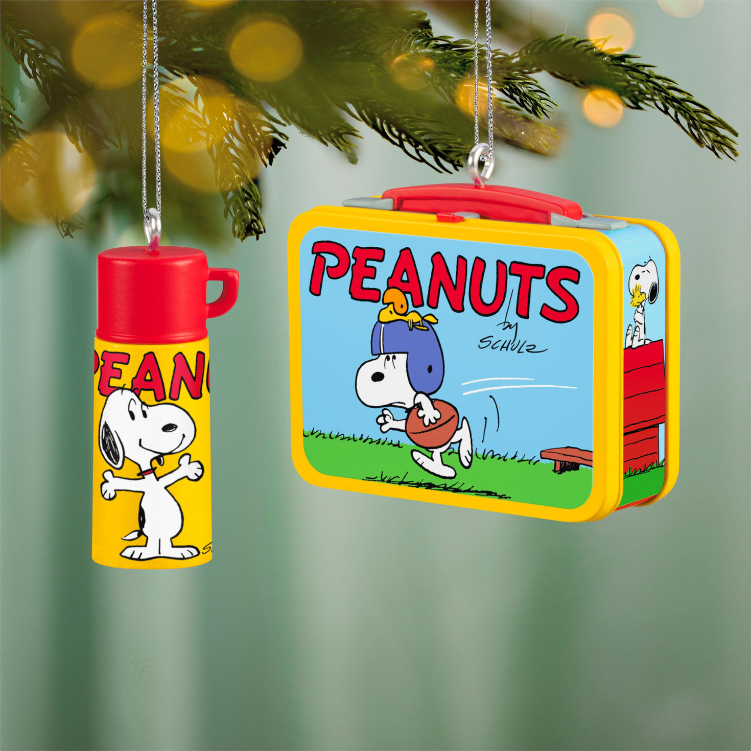 Peanuts Lunch Box and Thermos Keepsake Ornaments  image number 2