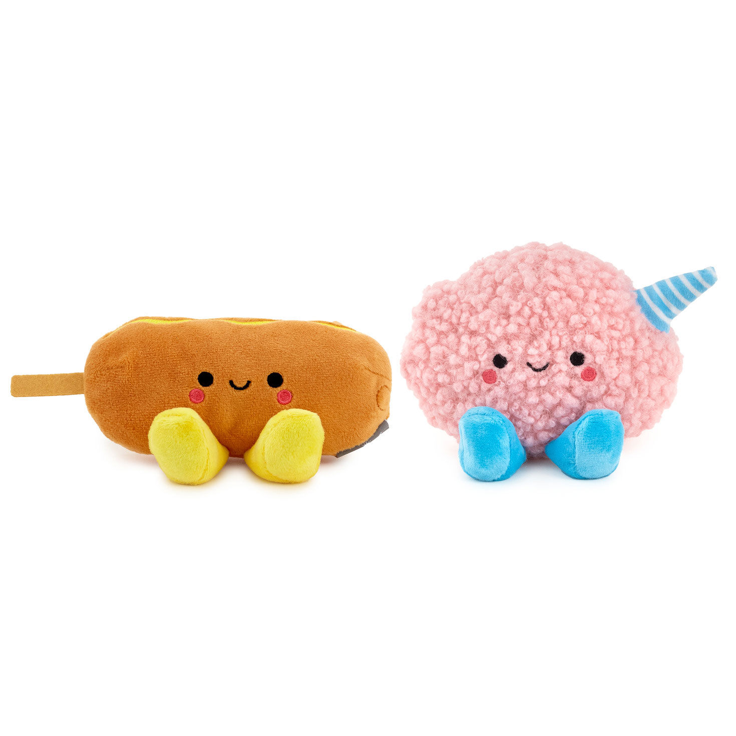 Better Together Corn Dog and Cotton Candy Magnetic Plush Pair, 3", , large image number 3