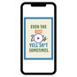 Even Best Dads Yell Personalized Father's Day Card phone with card front image number 1