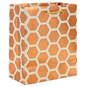 6.5" Copper Hexagons Small Gift Bag, , large image number 6