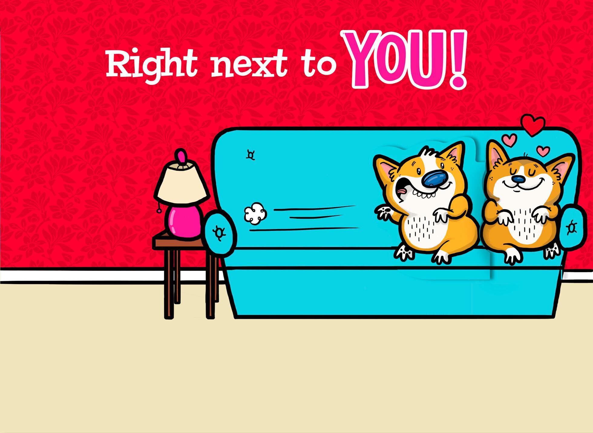 Right Next To You Romantic Valentine's Day Card