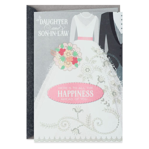 Happiness Ahead Wedding Card for Daughter and Son-in-Law, 
