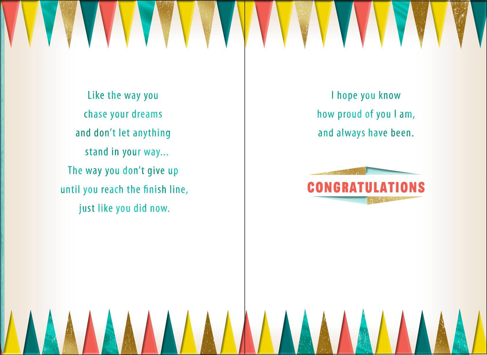 Countless Reasons to Be Proud Congratulations Card