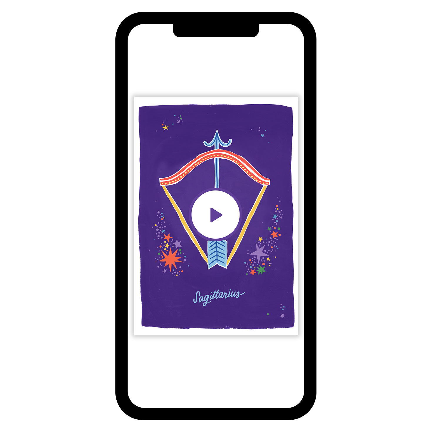 Bold and Bright Sagittarius Zodiac eCard