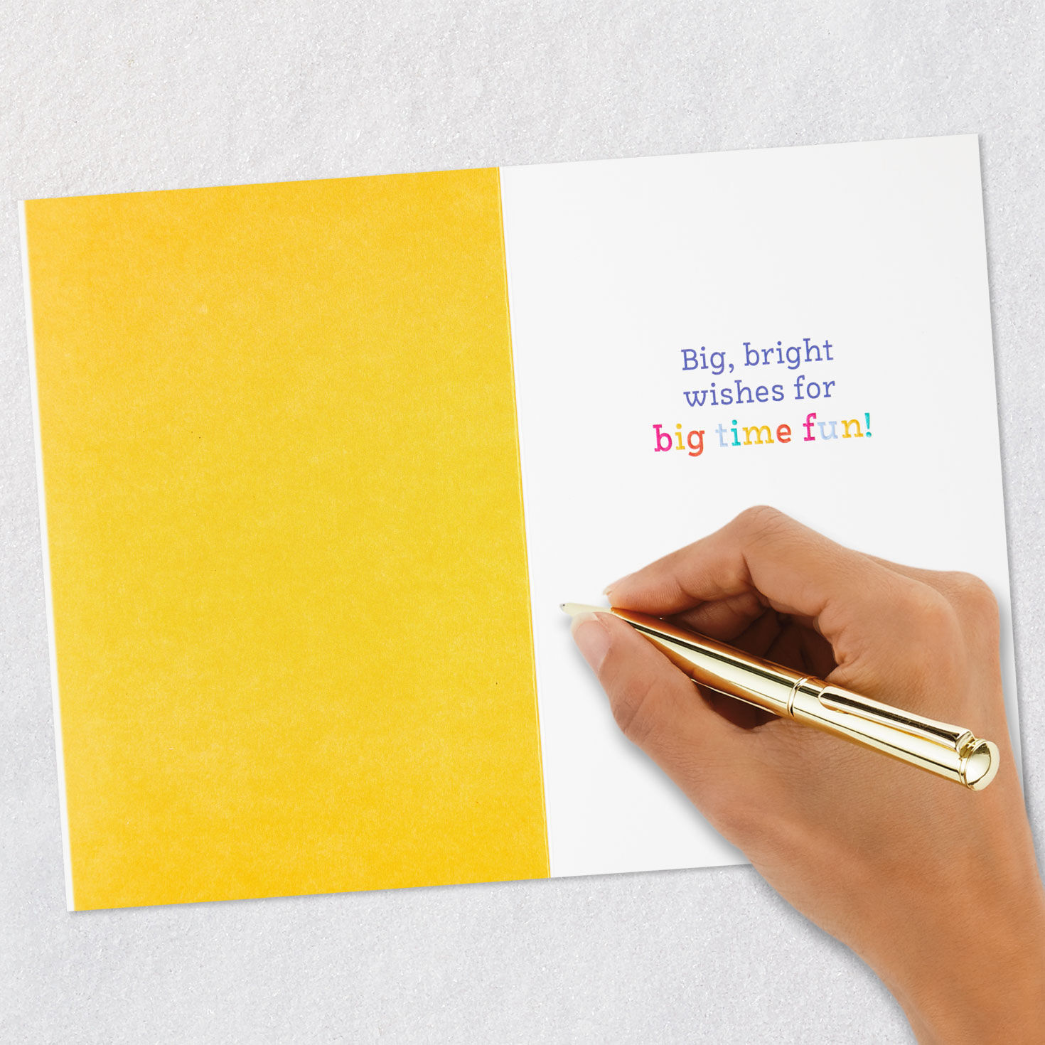 Modern Colorful Lettering Birthday Card signing card image number 6