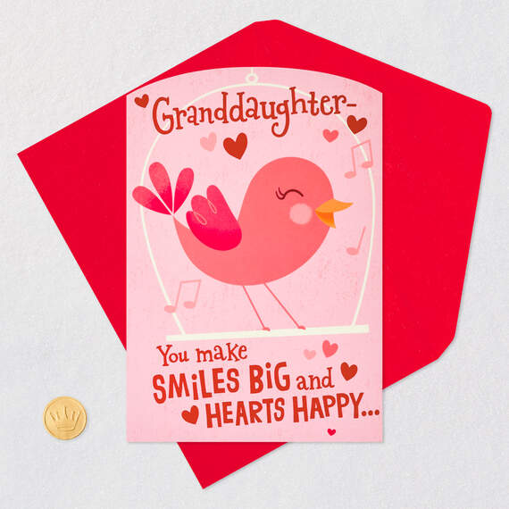 Smiles and Happy Hearts Valentine's Day Card for Granddaughter, , large image number 5