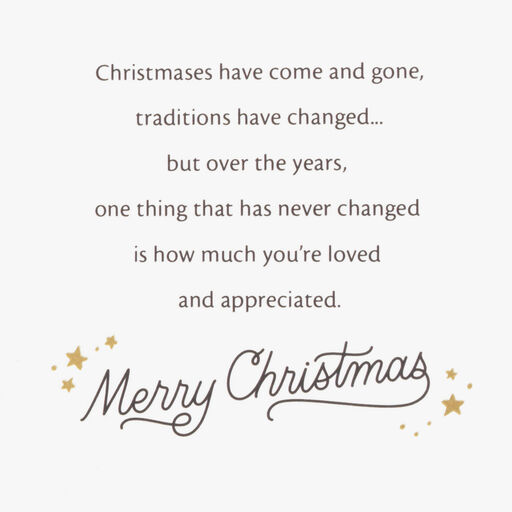 Loved and Appreciated Christmas Card for Son, 