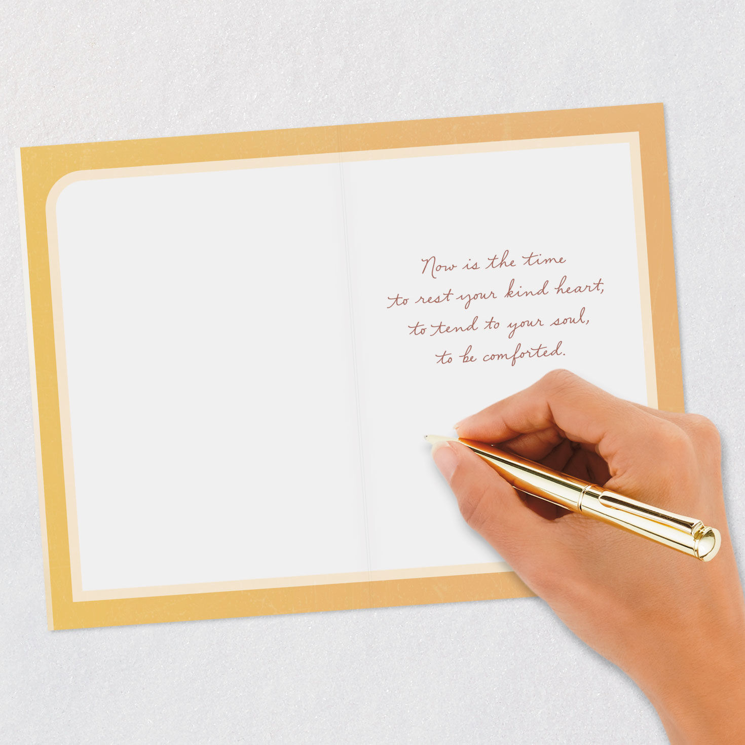 Rest Your Kind Heart and Tend to Your Soul Sympathy Card, , large image number 6