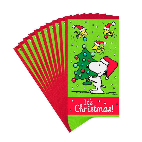 Peanuts® Money Holder Christmas Cards, Pack of 10