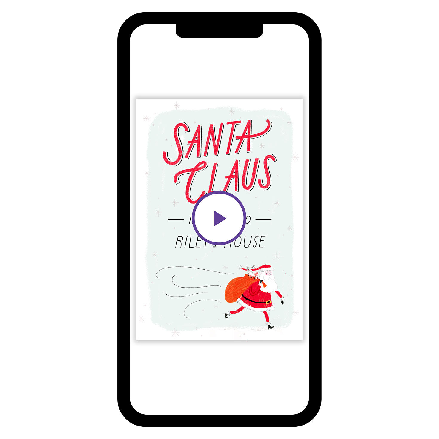 Santa is Coming Custom Christmas eCard