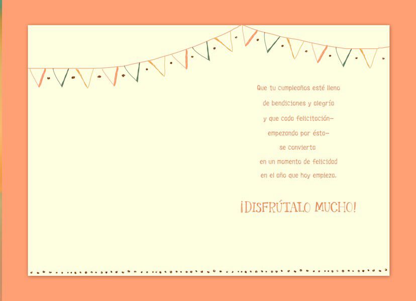 Every Good Wish Spanish-Language Birthday Card
