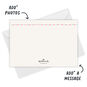 Rickrack and Dots Borders Personalized Photo Card Card back with Envelope indicating personalization image number 3