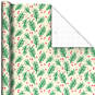 Illustrated Pine Branches and Berries Jumbo Christmas Wrapping Paper, 90 sq. ft., , large image number 1