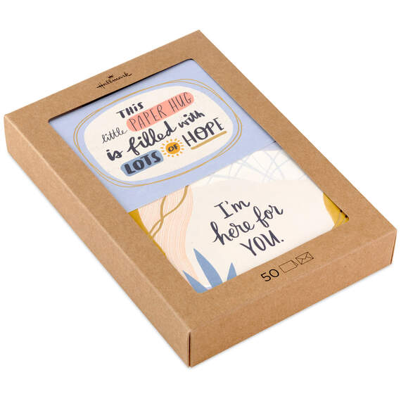 Here For You Assorted Blank Thinking of You Notes, Pack of 50