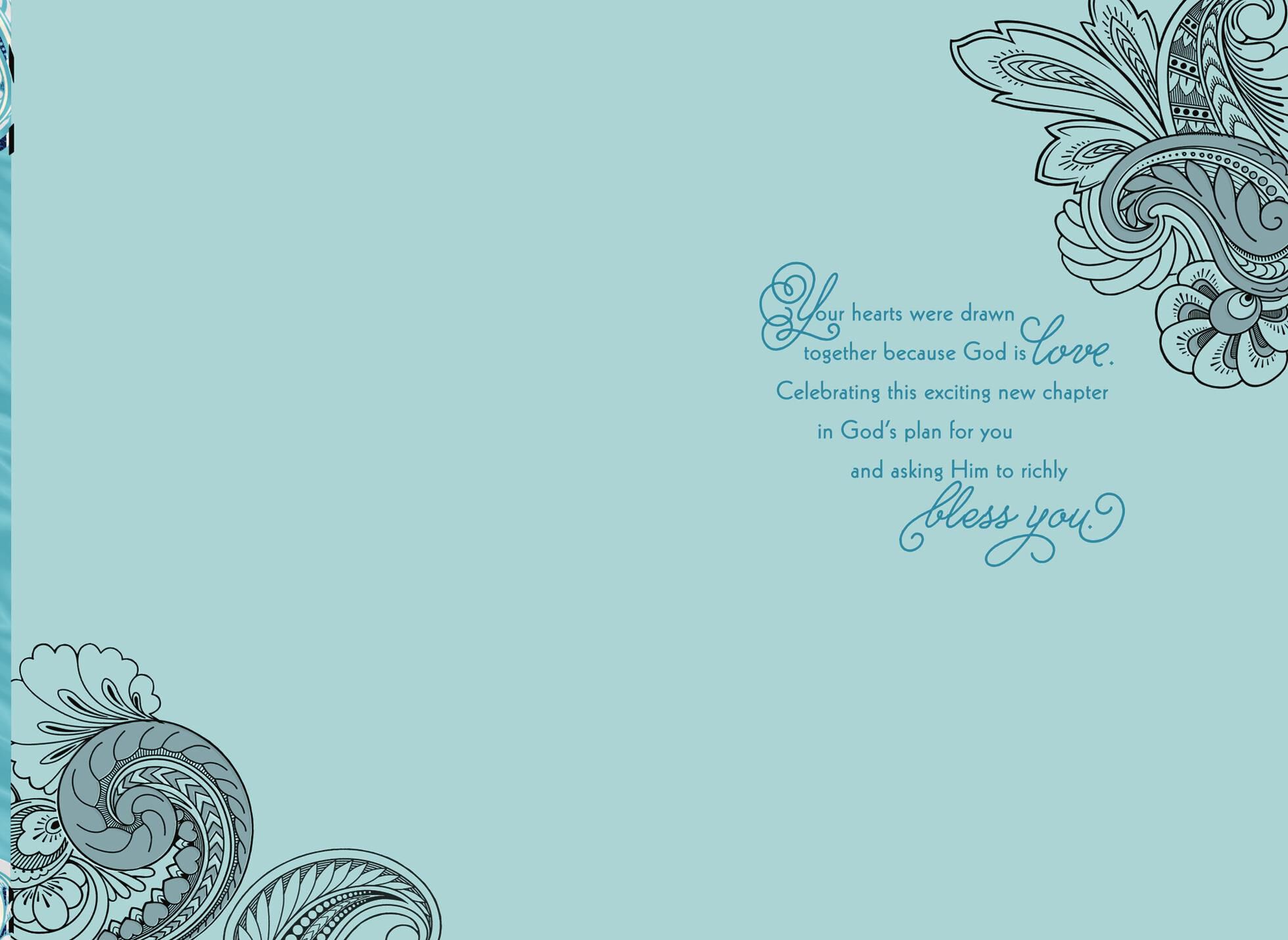 God Is Wise Religious Wedding Card