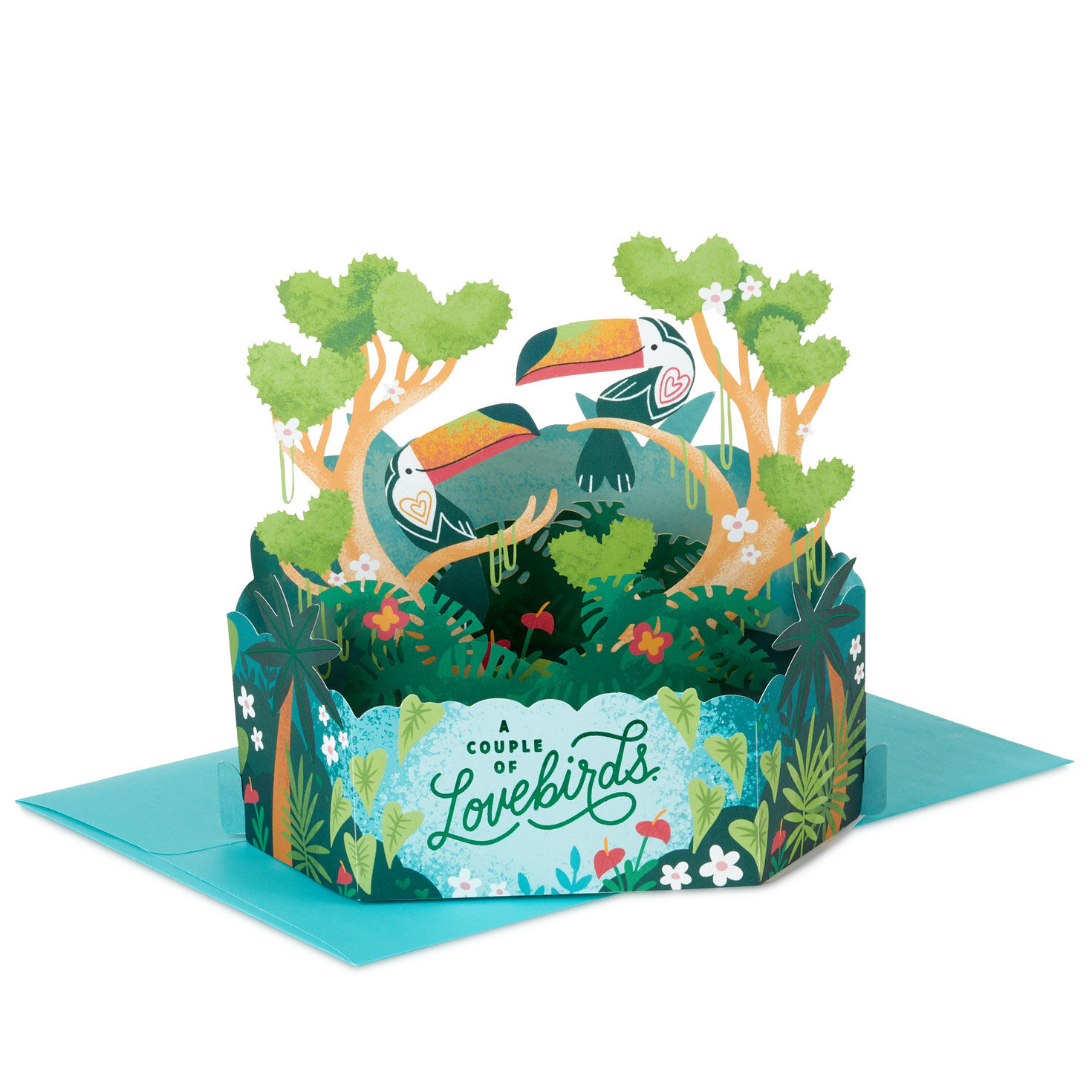A Couple of Lovebirds 3D Pop-Up Love Card