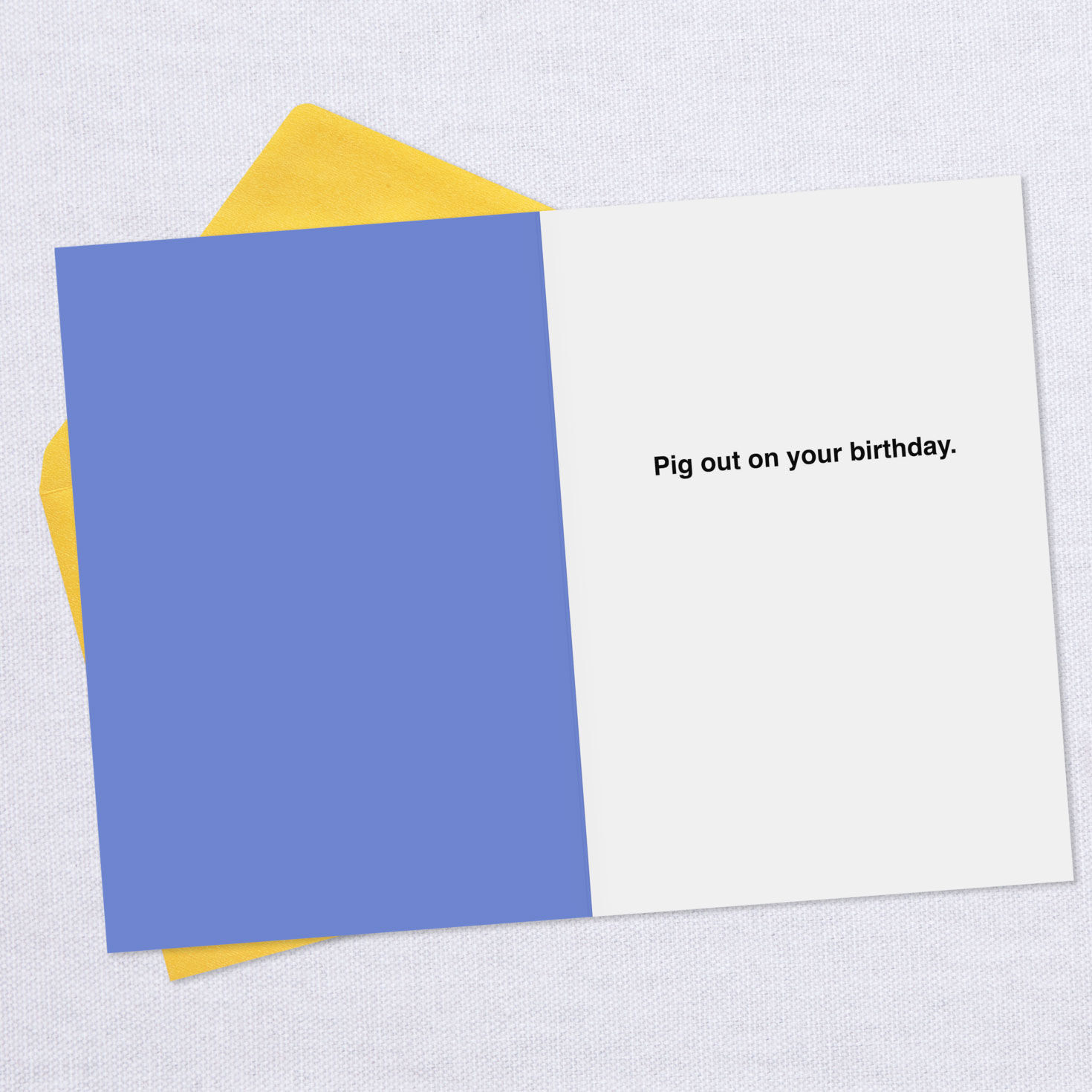 Pig Out Funny Birthday Card, , large image number 3