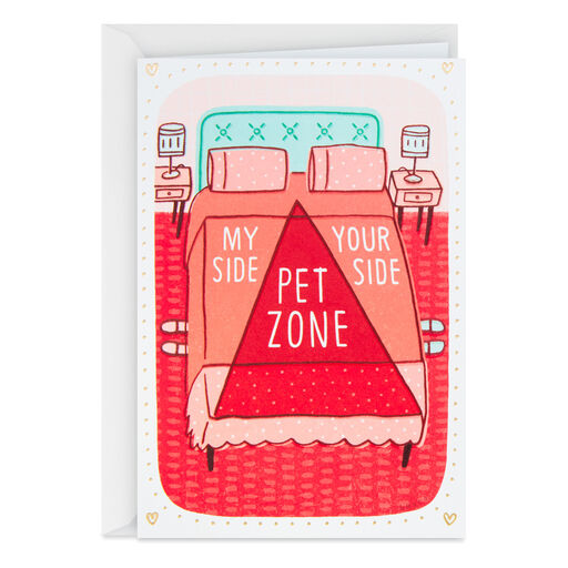 Bed Space Romantic Funny Valentine's Day Card, 