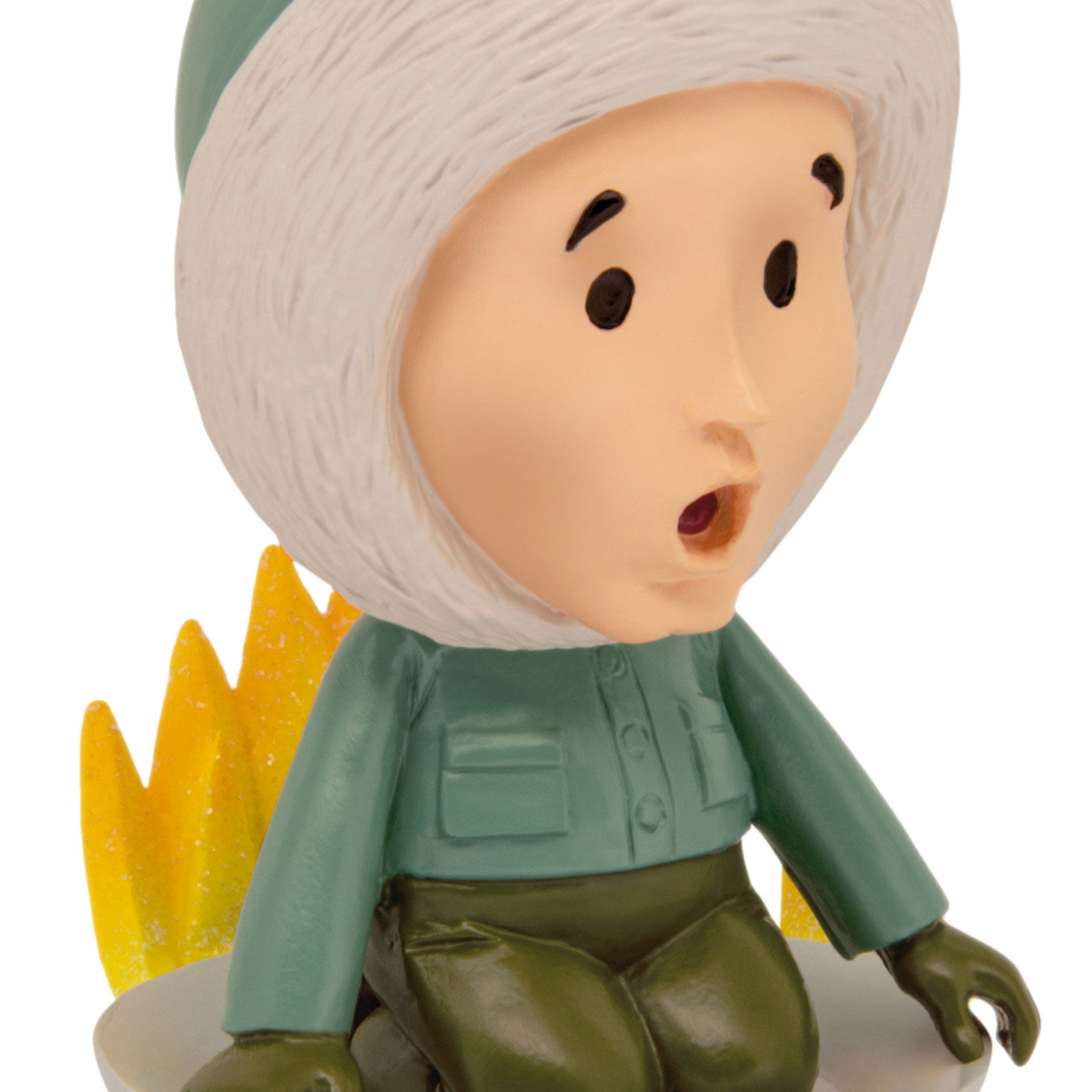 Clark Griswold on Sled Christmas Ornament closeup view image number 5