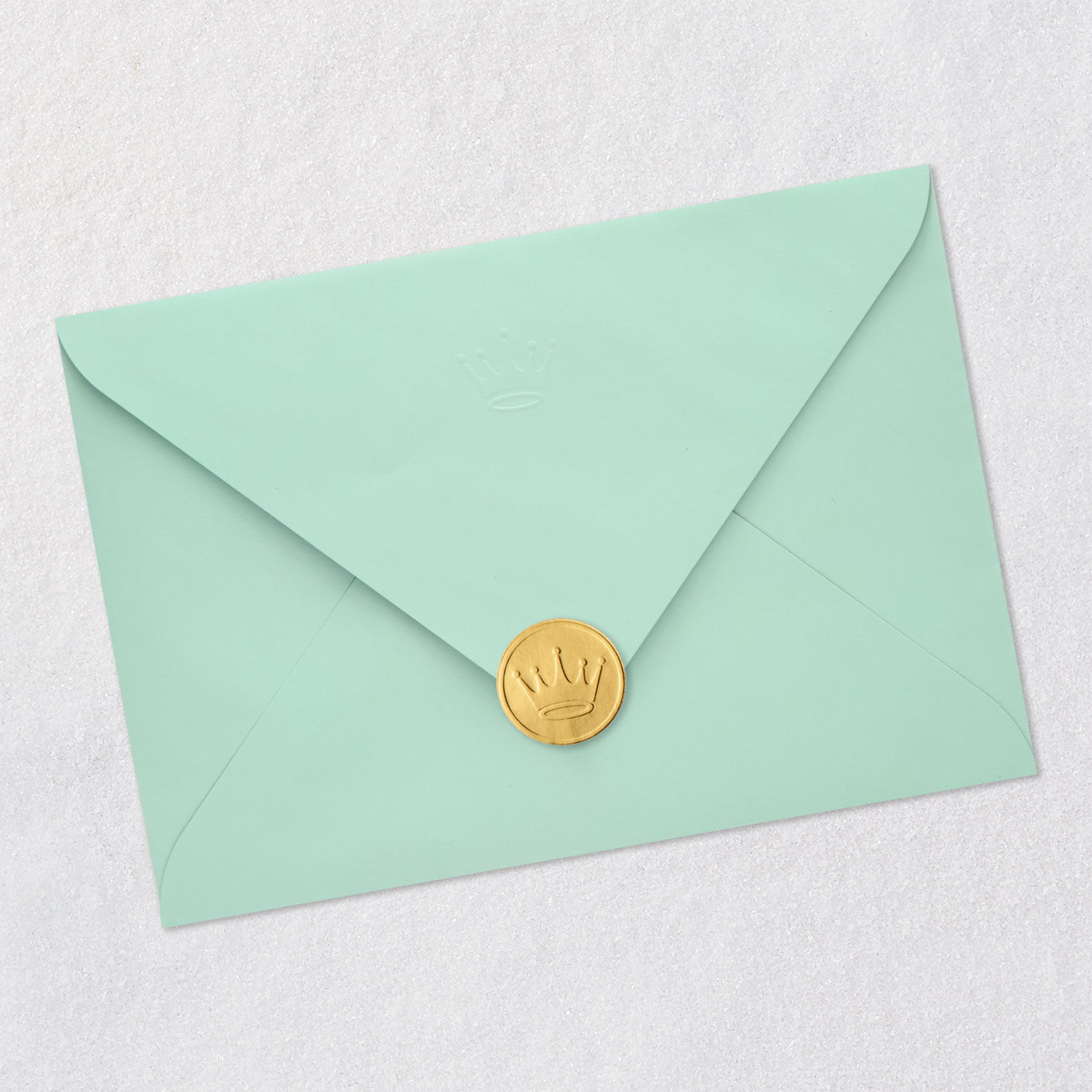 Faith, Hope, Love Watercolor and Hearts Wedding Card Envelope Back with Seal image number 7