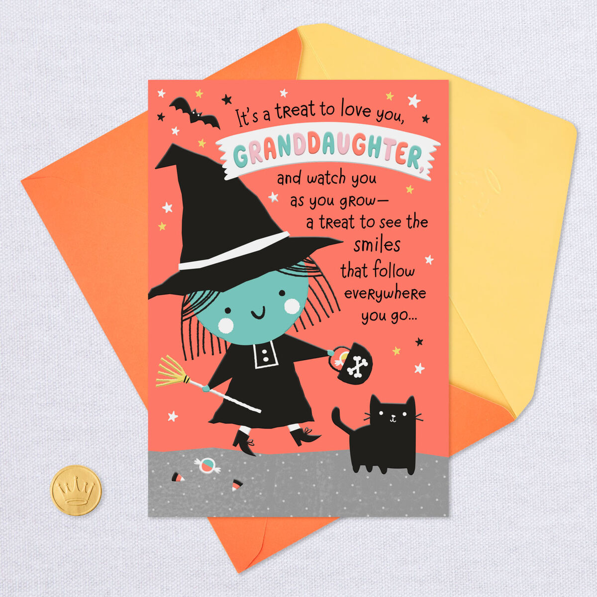 It's a Treat to Love You Halloween Card for Granddaughter - Greeting