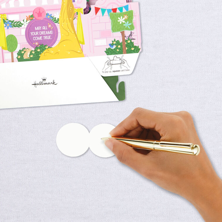 Disney Princesses 3D Pop-Up Birthday Card for Kids Signing card image number 6