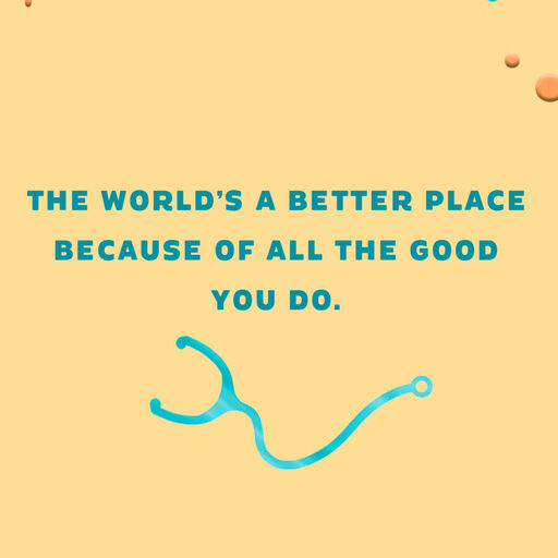 You Make the World a Better Place Nurses Day Card, 