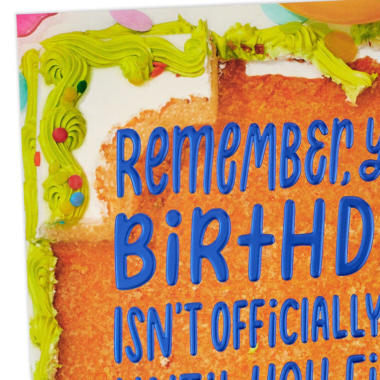 The Celebration Isn't Over Yet Belated Birthday Card, , large image number 4