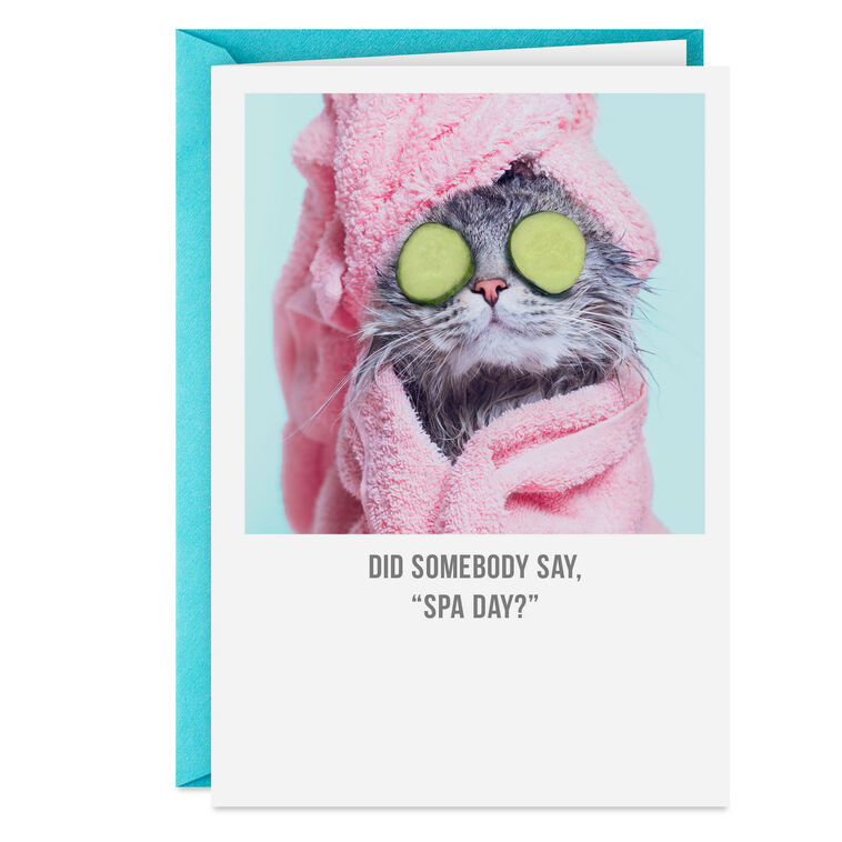 Did Someone Say Spa Day Funny Card