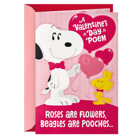 Peanuts® Snoopy and Woodstock Pop Up Musical Valentine's Day Card, , large