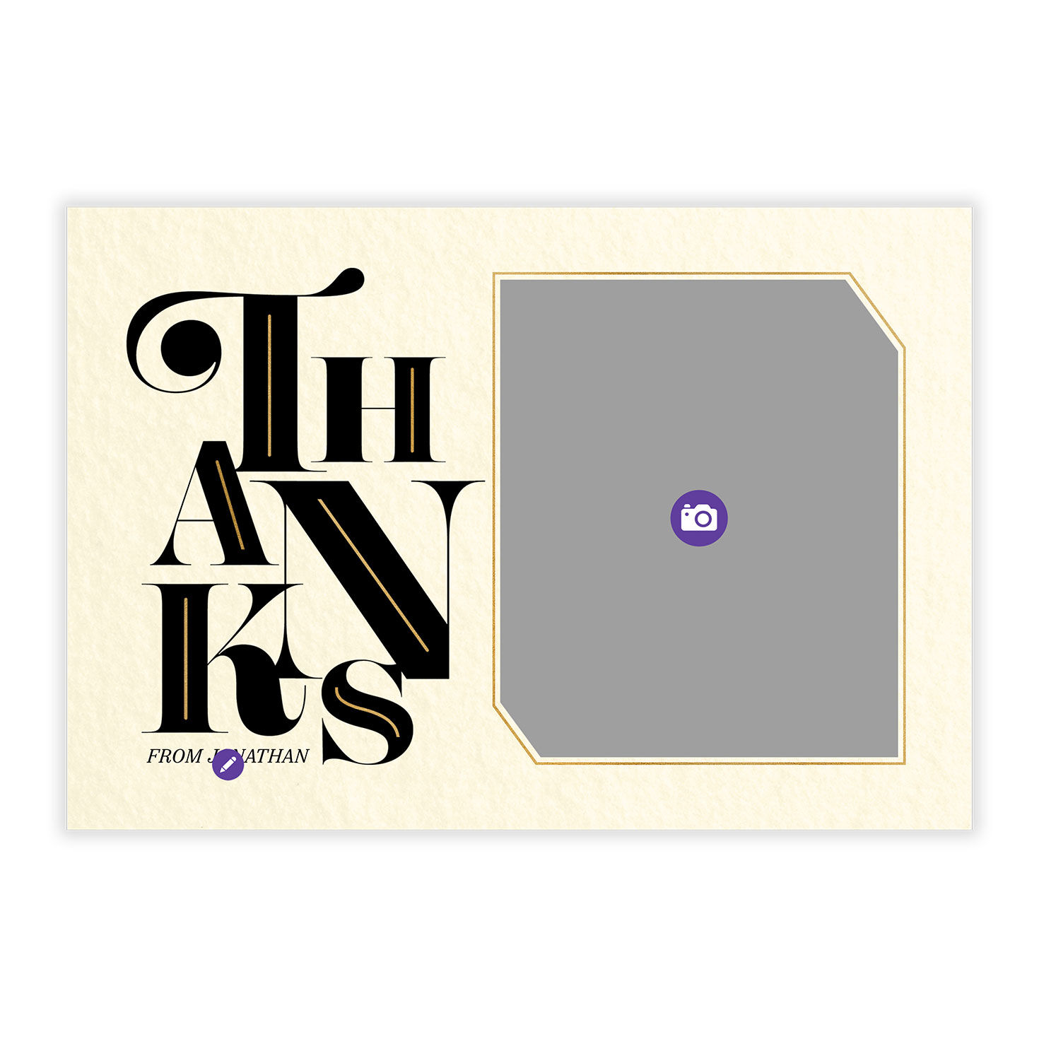 Elegant Vintage Thanks Flat Graduation Thank You Card, , large image number 5