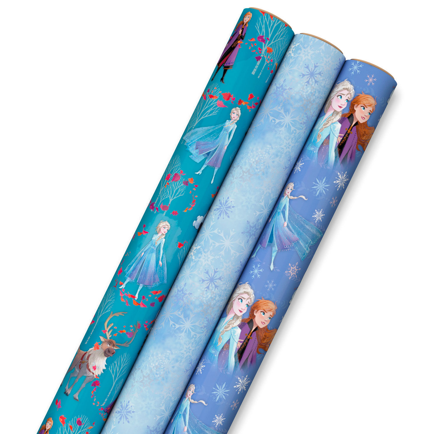 Pack of 6 Hallmark Disney Frozen Olaf Elsa Anna Wrapping Paper Details about    