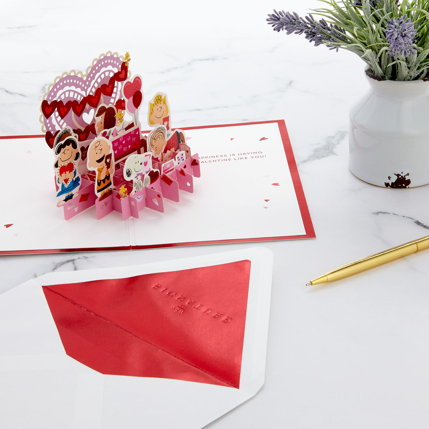 The Peanuts® Gang Happiness Is 3D Pop-Up Valentine's Day Card for only USD 14.99 | Hallmark