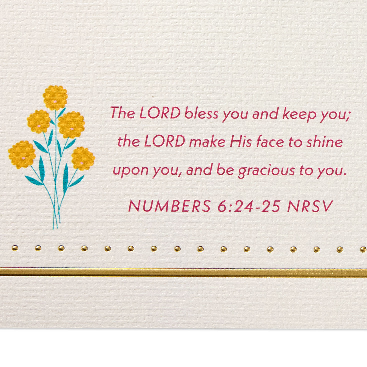 Pink Flower Religious Mother's Day Card for Mother scripture image number 3