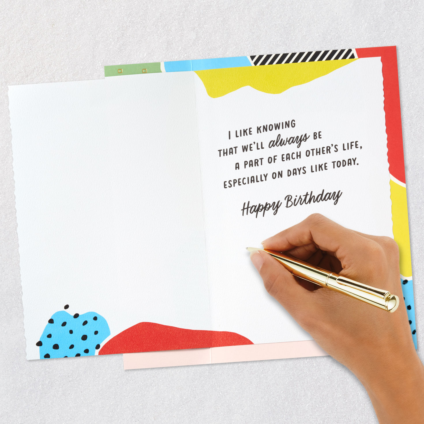 Our Kind of Family Abstract Shapes Birthday Card, , large image number 6