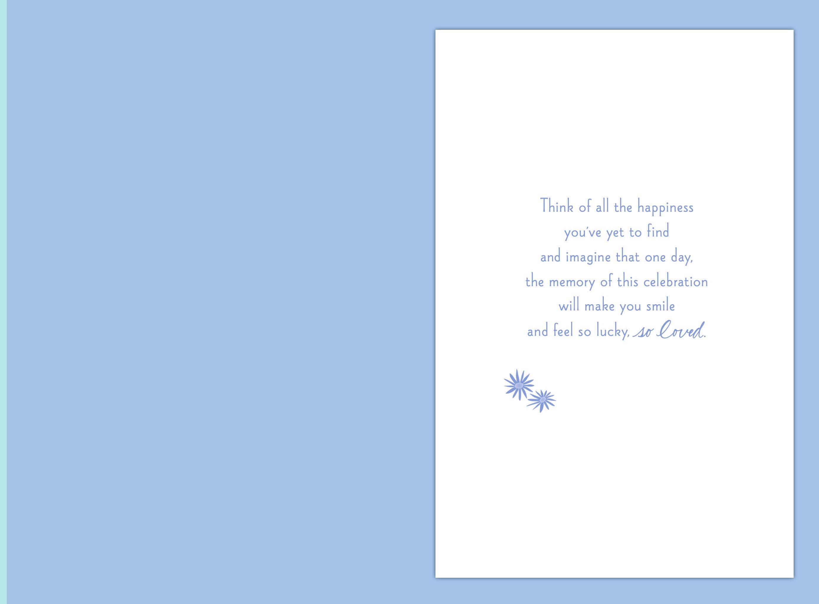 Feel So Lucky, So Loved Wedding Card