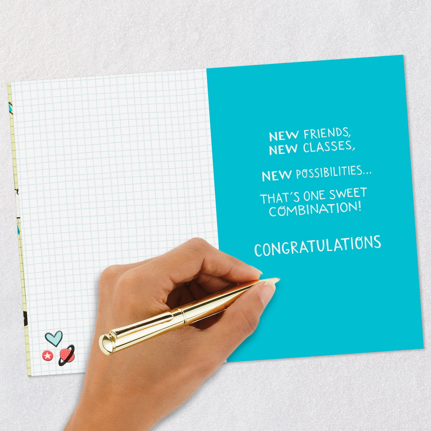 School Doodles Middle School Graduation Card  image number 6