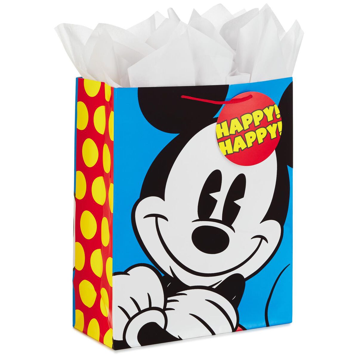 Mickey Mouse XLarge Gift Bag With Tag and Tissue, 15.5" Gift Bags