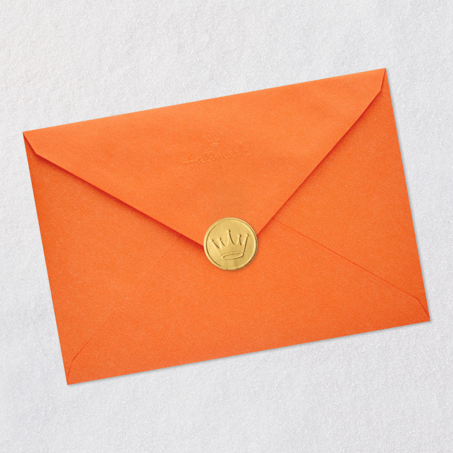 Corny Hi Funny Halloween Card Envelope Back with Seal image number 7